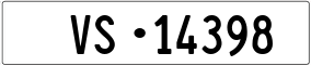 Trailer License Plate